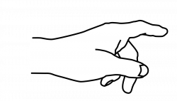 Best Of Pointing Hand Clipart Black And White | Letters Format