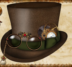 Steampunk Top hat , Steampunk Hat transparent background PNG ...