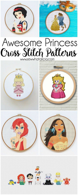 Princess Counted Cross Stitch Patterns | Easy Sewing for ...