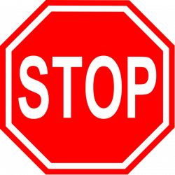Stop Sign Clipart Black And White | Clipart Panda - Free Clipart Images
