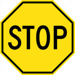 File:Yellow stop sign.svg - Wikimedia Commons
