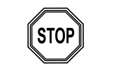 Free Stop Sign Clipart Black And White Images 【2018】