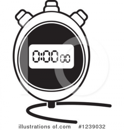 Stopwatch Clipart #1239032 - Illustration by Lal Perera