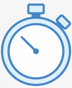 Stopwatch Icon - Blue Stopwatch Icon Transparent PNG ...