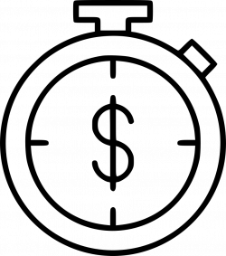 Chronometer Stopwatch Money Dollar Svg Png Icon Free Download ...