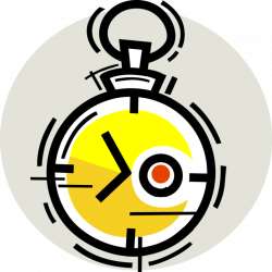 Stopwatch Handheld Timepiece - Vector Image