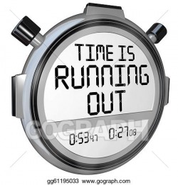 Stock Illustration - Time is running out stopwatch timer ...