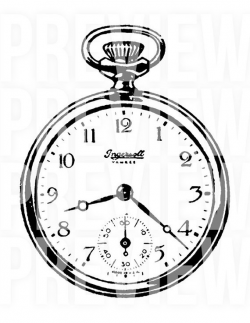 Clock Illustration Digital Download - Antique Vintage Clock ...