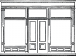 Free Architecture Clip Art - Store Front - The Graphics Fairy