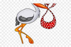 Stork Clipart Baby Stuff - Пропись А, HD Png Download ...