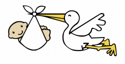 Congratulations You Re Expecting - Stork Clip Art Free PNG ...