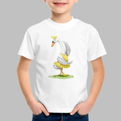 Dancing swan kids t-shirt by Isabel Rey Prieto | Señor Cool