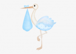 Standing Stork Baby Shower Babies, Clipart Baby - Its A Girl ...