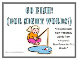 StoryTown Go Fish First Grade High Frequency Words Game