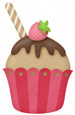 lliella_StrawberryKisses_cupcake1.png | Pinterest | Clip art, Food ...