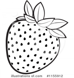 Strawberry clipart black and white 1 » Clipart Station
