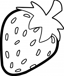 nice Strawberry Bold Outline Coloring Page | wecoloringpage ...