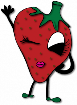 Winking Strawberry Clipart | i2Clipart - Royalty Free Public Domain ...