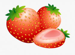 Strawberries Clipart Orange - สต รอ เบ อ รี่ การ์ตูน ...