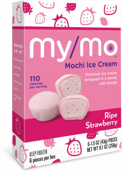 Ripe Strawberry Mochi Ice Cream | My/Mo Mochi Ice Cream
