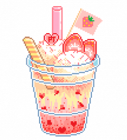 pretty-transparents: “strawberry sundae soda float ! ” | Aesthetic ...