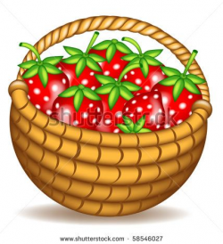 free clip art outline strawberry basket - Google Search ...