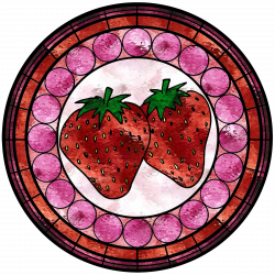 Strawberry Stained Glass Window by FluidGirl82 on DeviantArt