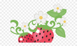 Strawberry Clipart Cute - Strawberry Flower Clipart - Png ...