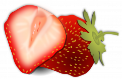 clipartist.net » Clip Art » strawberry super duper SVG