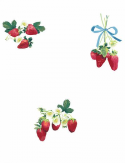 Strawberry is My Jam Wallpaper by Nathan Turner, White