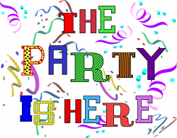 Clipart - Party Is Here