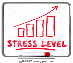 Clip Art - Stress level overworked arrow rising workload 3d ...