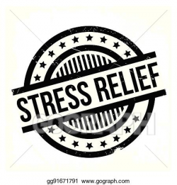 EPS Vector - Stress relief rubber stamp. Stock Clipart ...