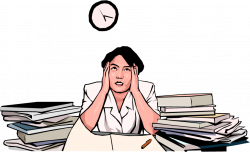 Stress Clipart Work Schedule - No Time Stress - Download ...