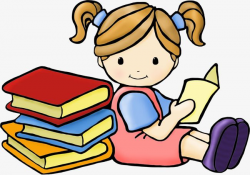 Hard Study Cartoon | Trab | Kids reading books, Reading ...