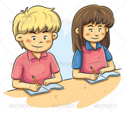 Kids Studying | Reading | Kids cartoon characters, Boy ...