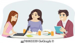 Group Study Clip Art - Royalty Free - GoGraph