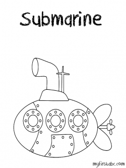 Submarine - Submarine Coloring Page | Happy Submarine Day ...