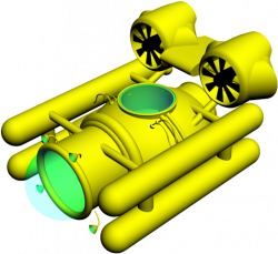 Deep Sea Submarine 3ds Max Model , Transparent Cartoon - Jing.fm