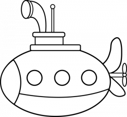 Submarine Outline Clipart