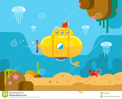Submarine going through water clipart - Clip Art Library