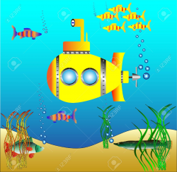 Submarine in water clipart - Clip Art Library