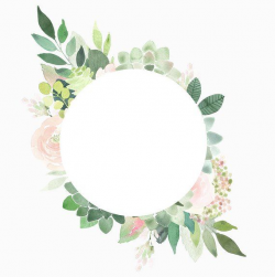 Succulents Clipart Frames, Succulent Border, roses frame ...