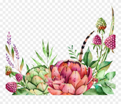 Free Watercolor Crane Pattern Png - Colorful Succulents ...