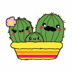 Pixilart - Slightly Derpy Cactus Family by BlueRacerGirl