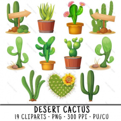 Cactus Clipart, Succulent Clipart, Cactus Clip Art, Succulent Clip Art,  Desert Cactus PNG, PNG Desert Cactus, Succulent PNG, Clipart Cactus