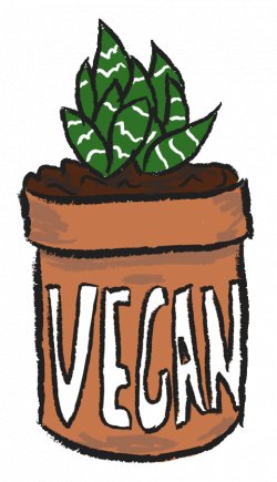 Vegan Sticker by Tolly Dolly Posh for iOS & Android | GIPHY