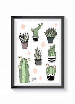 pretty cactus illustrations by MissCupcakes #cactus #cactusdecor ...