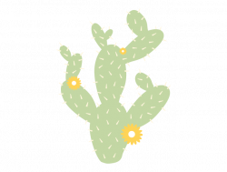 Prickly Pear Cactus Wall Decal – weeDECOR