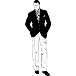 Silhouette Of Man In Suit at GetDrawings.com | Free for personal use ...